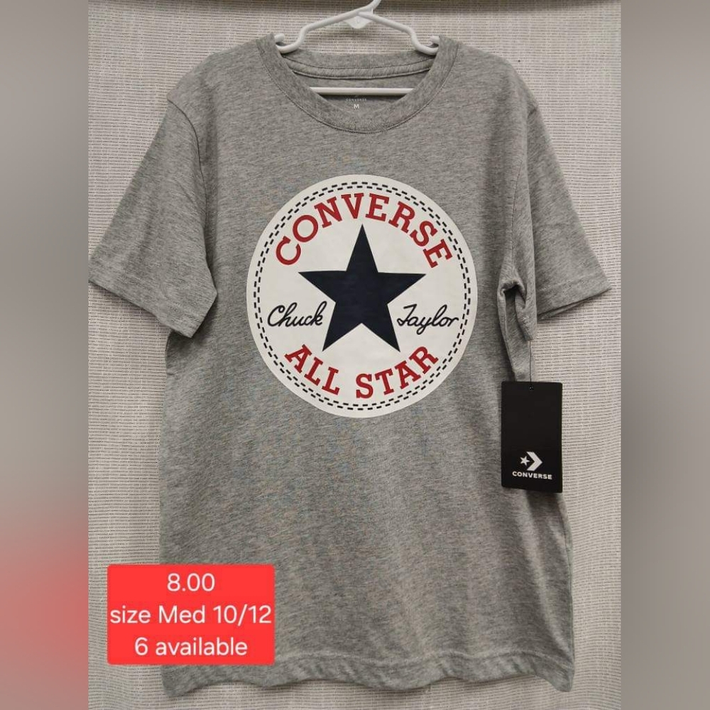 Boys Converse Graphic Tee. Size Medium